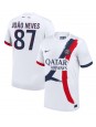 Billige Paris Saint-Germain Joao Neves #87 Bortedrakt 2024-25 Kortermet